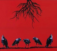 Shariq Ayaz, Udas Naslen, 26 x 23 Inch, Mixed Media, AC-SHAY-002 Shariq Ayaz, Udas Naslen, 26 x 23 Inch, Mixed Media, AC-SHAY-002